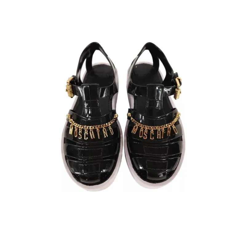 MOSCHINO Platform Charm Detailed Sandals Women's-3
