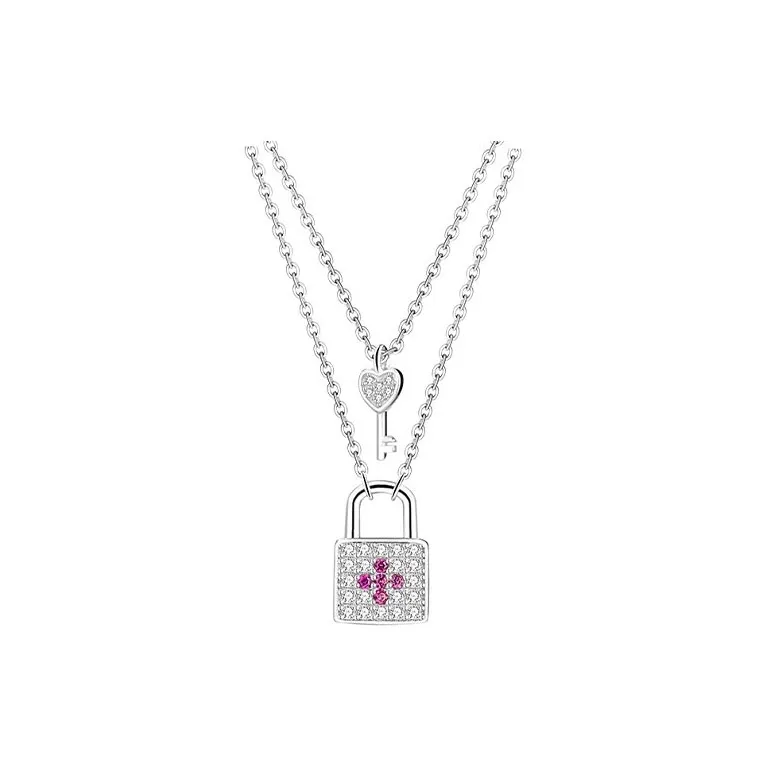 CARAT'S DIARY S925 Silver Collarbone Chain Necklace Women's-0