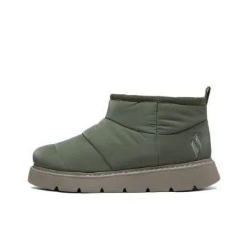 Skechers Modern Comfort Warm Wear Resistant Slip Resistant Short Snow Boots Women's Olive Green