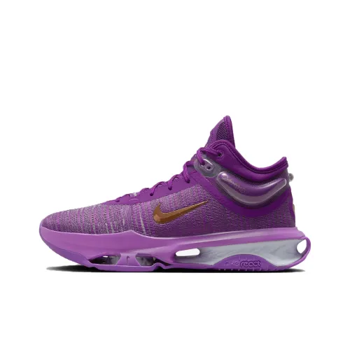 Nike Air Zoom G.T. Jump 2 Anti Slip Wear Resistant High Top Basketball Shoes Unisex Purple