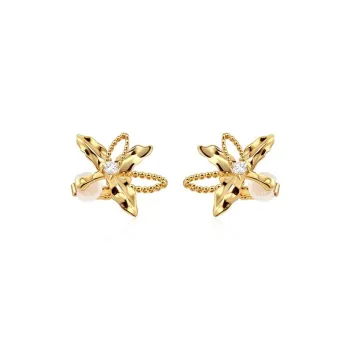 CARAT'S DIARY Faux Pearl Clip On Earrings Women's