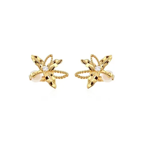 CARAT'S DIARY Faux Pearl Clip On Earrings Women's