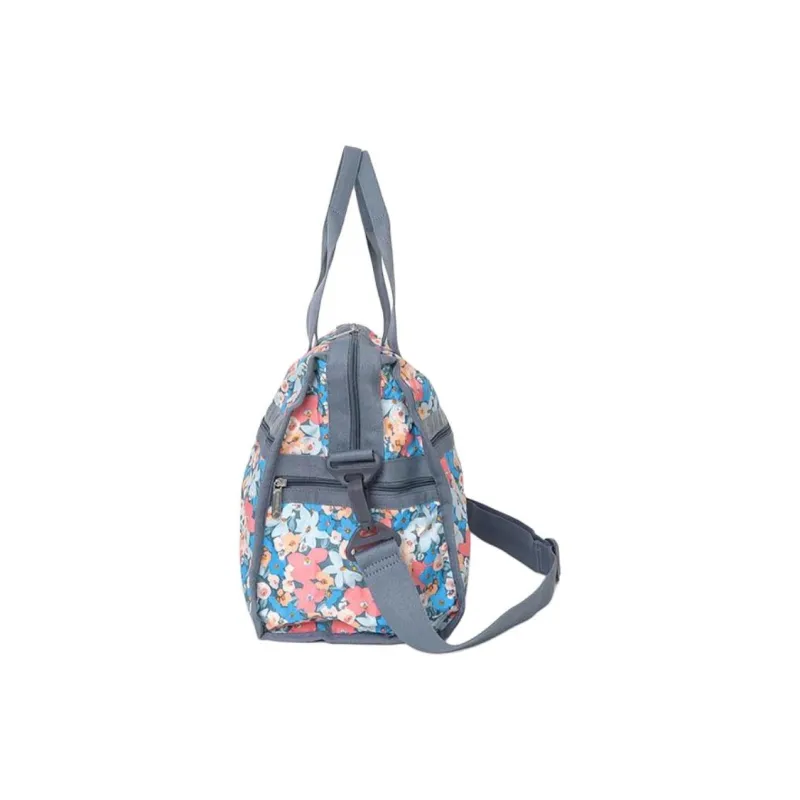 LeSportsac Nylon Boston Bag Shoulder Bag Crossbody Bag Handbag Women's Blue & Multicolor-2