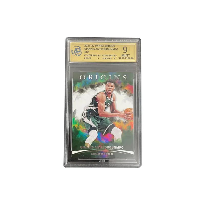 PANINI 2021 22 Origins Giannis Antetokounmpo Bucks Letter Bro Origins Teca RPA9 Star Card Pass Graded Cards 1 Pc-0