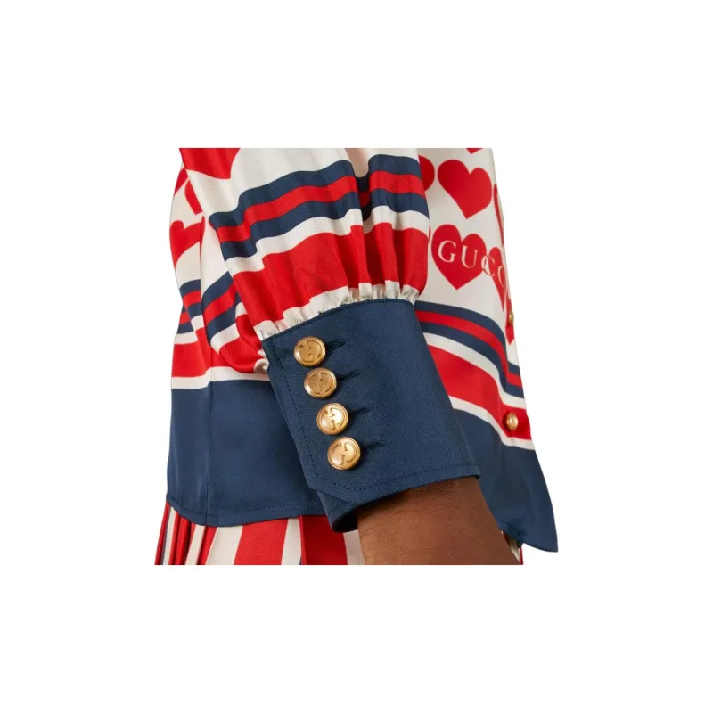 GUCCI Love Parade Collection Dsm Exclusive SS22 Shirt Women's Red-5
