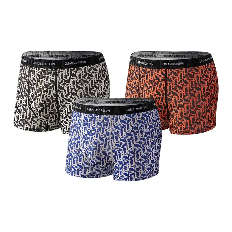 Qiao Ni Tong Underpants Men's 3 Pack-3