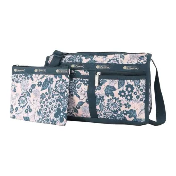 LeSportsac Polyester Crossbody Bag Shoulder Bag Women's Pink & Blue