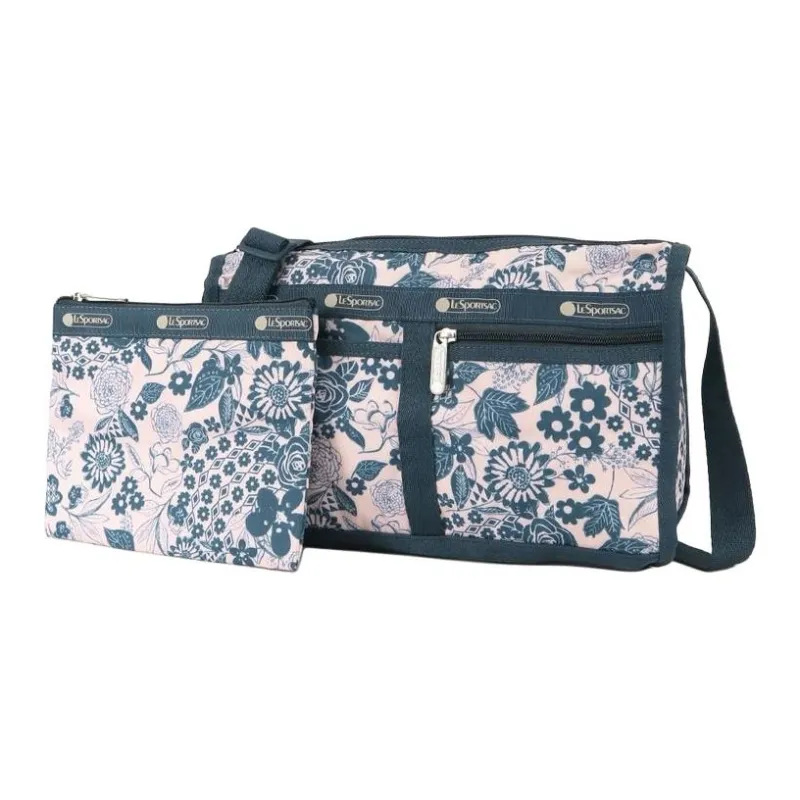 LeSportsac Polyester Crossbody Bag Shoulder Bag Women's Pink & Blue-0