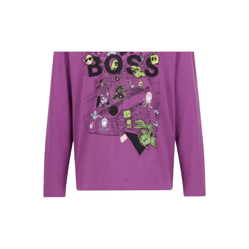 HUGO BOSS SS22 T Shirt Men's Purple-5