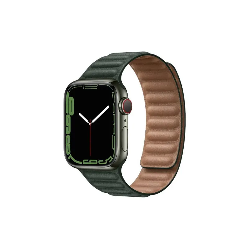 CHUANGYIDA Apple Compatibility Watch Band 145~208mm Artificial Leather Material-4