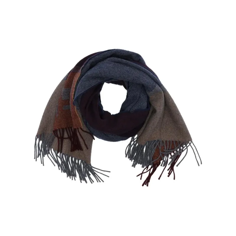 FENDI Logo Intarsia Fringed Scarf-1