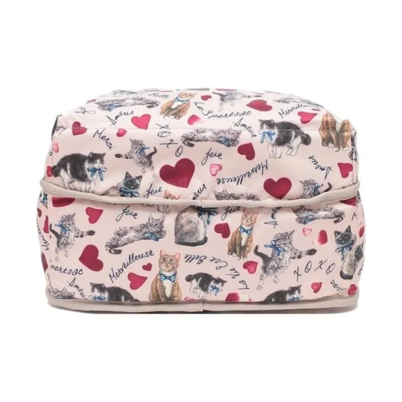 LeSportsac Polyester Backpack Women's Pink Multicolor-4