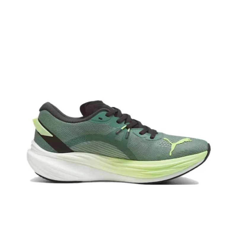 PUMA Deviate NITRO 3 Anti Slip Wear Resistant Low Top Running Shoes Men's Green-1