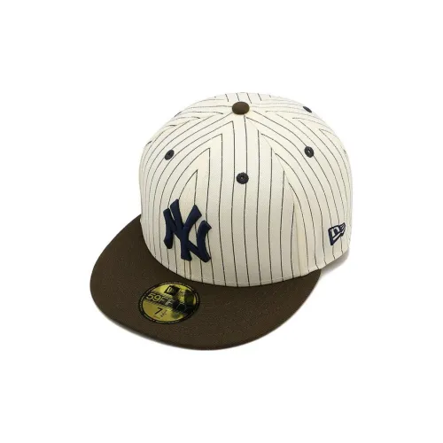 New Era Polyester Baseball Caps Unisex Ivory