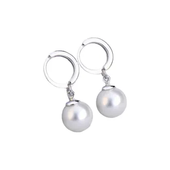 Stone Edge Poly 999 Fine Silver Sterling Silver Hoop Earrings Unisex