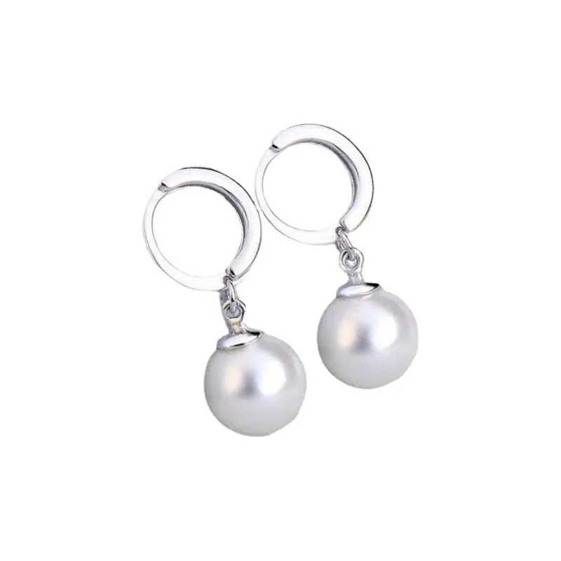 Stone Edge Poly 999 Fine Silver Sterling Silver Hoop Earrings Unisex-0