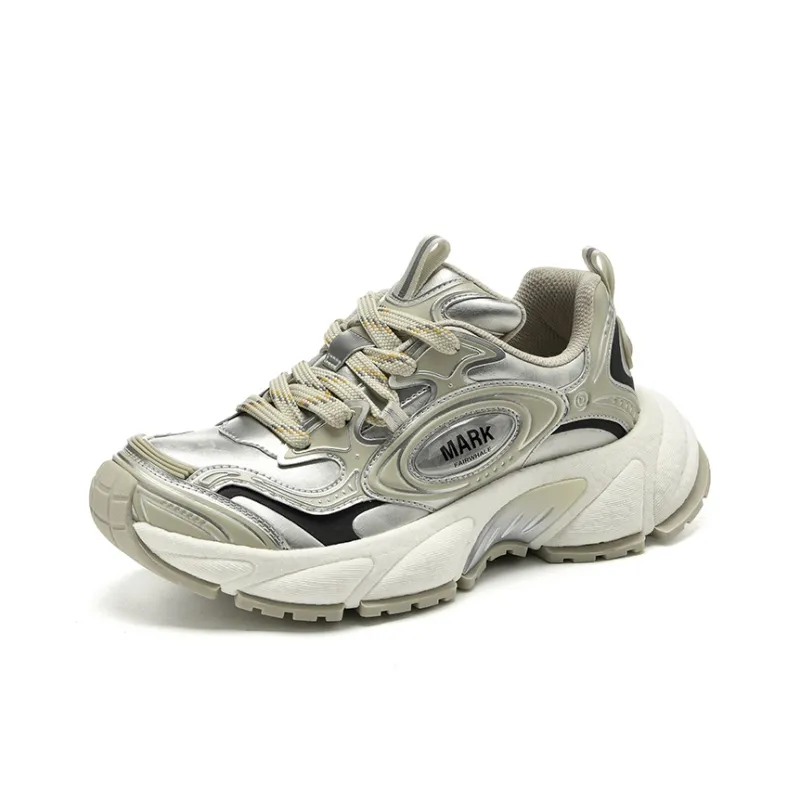FAIRWHALE Anti Slip And Wear Resistant Height Increasing Low Top Chunky Sneakers Men's-6