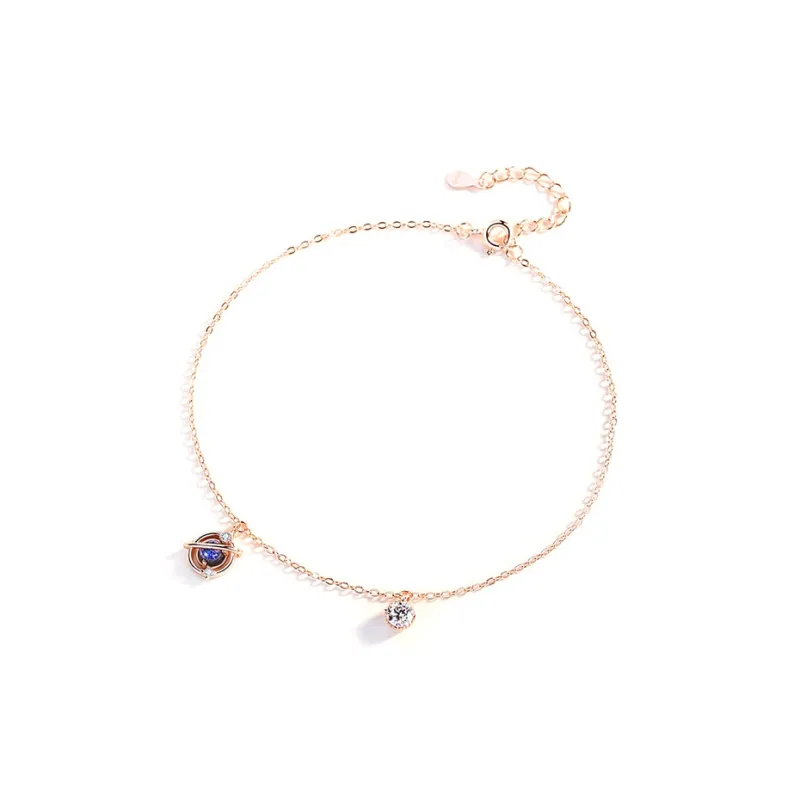 Xuanman S925 Silver Anklets Women's-0