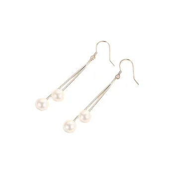 Stone Edge Poly Foot Silver 990 Sterling Silver Drop Earrings Unisex