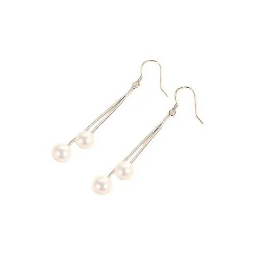 Stone Edge Poly Foot Silver 990 Sterling Silver Drop Earrings Unisex