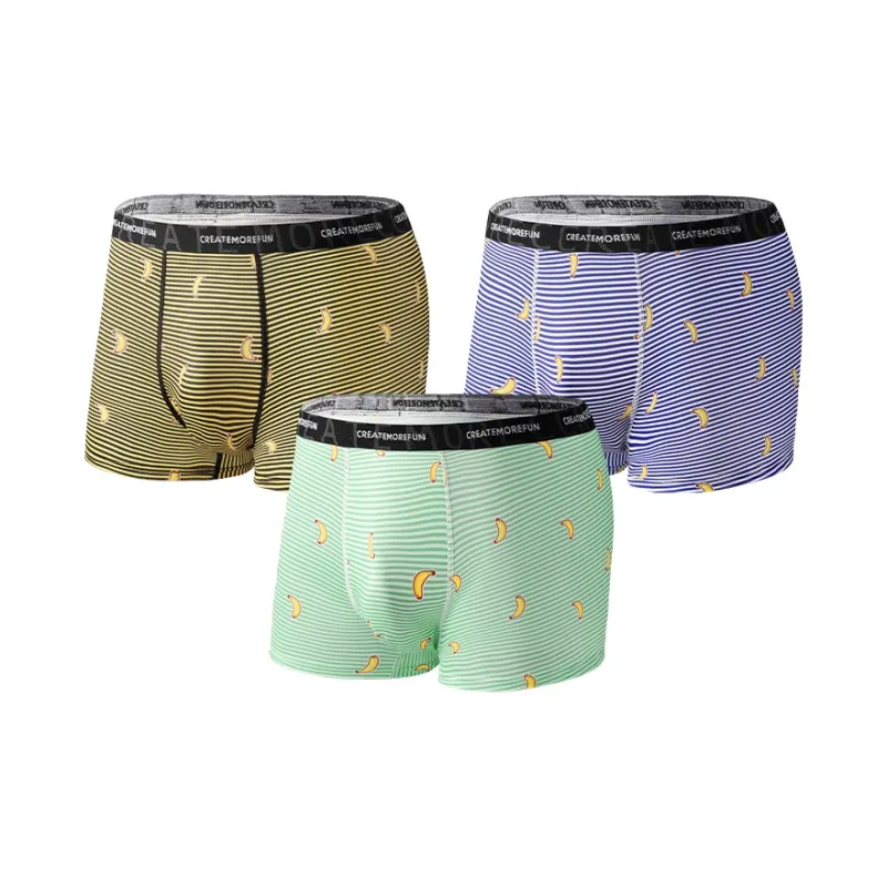 Qiao Ni Tong Underpants Men's 3 Pack-7