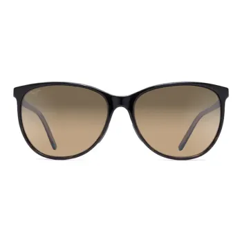 Maui Jim Nylon Irregular Shape Sunglasses Women's Black