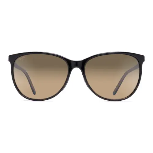 Maui Jim Nylon Irregular Shape Sunglasses Women's Black