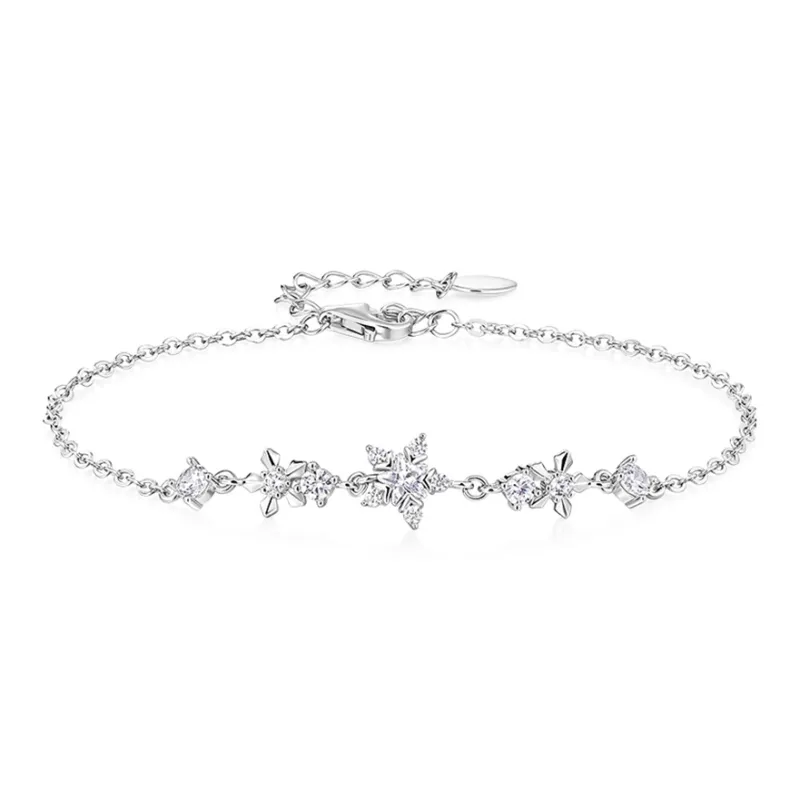 KADER Floral Collection Velvet Flower Collection 925 Sterling Silver Bracelets Women's Silver Box-0