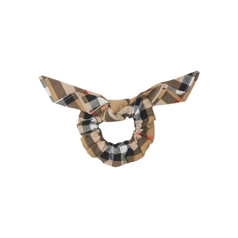 Burberry 100% Cotton Hair Ties Kids' Brown-1