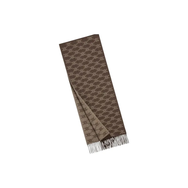 CELINE Scarf In Monogram Cashmere-3