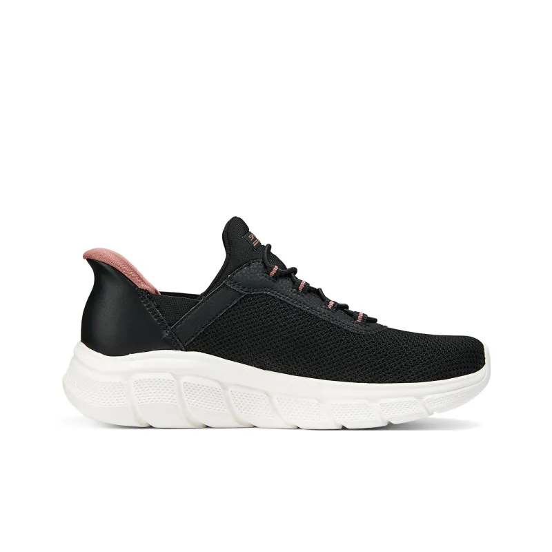 Skechers Slip Resistant And Breathable Low Top Running Shoes Women's Black-1