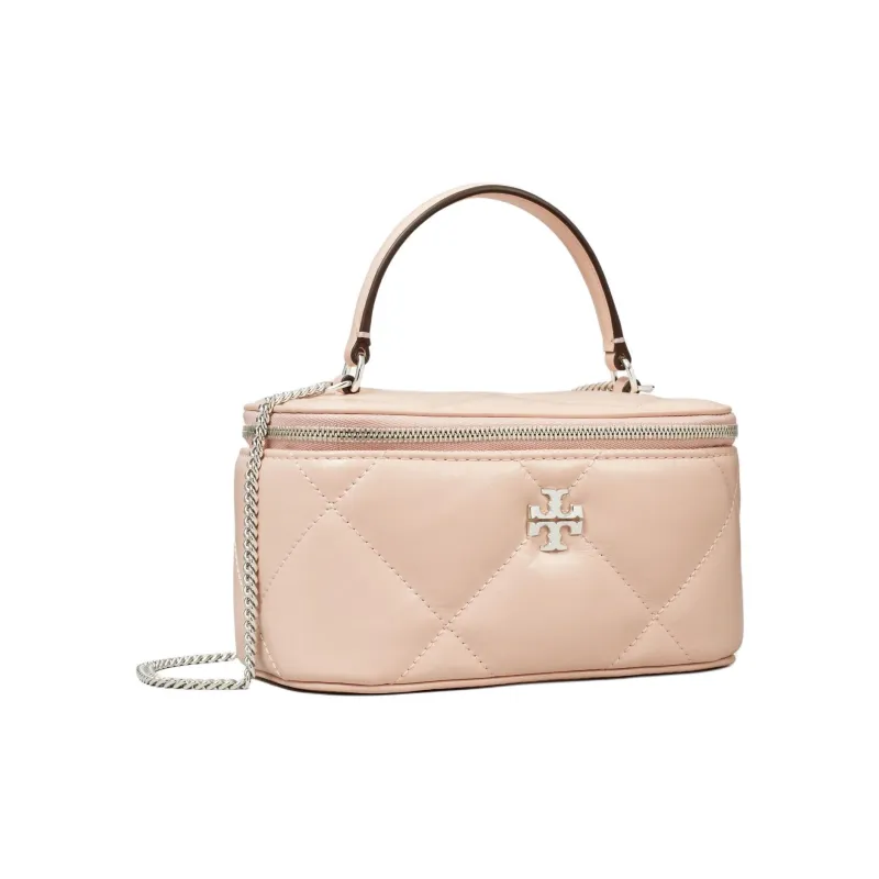 TORY BURCH Kira Diamond Quilt Vanity Case Soft Pink-1