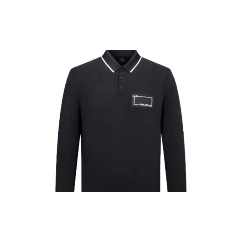 EMPORIO ARMANI SS23 Polo Shirt Men's Black-6
