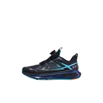 XTEP Anti Kick Cushioning Low Top Kids Lifestyle Shoes Black Blue Kids'