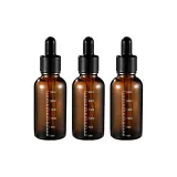 [Tea Brown Light-Resistant]30ml Upgraded with Measurements 3 Pack