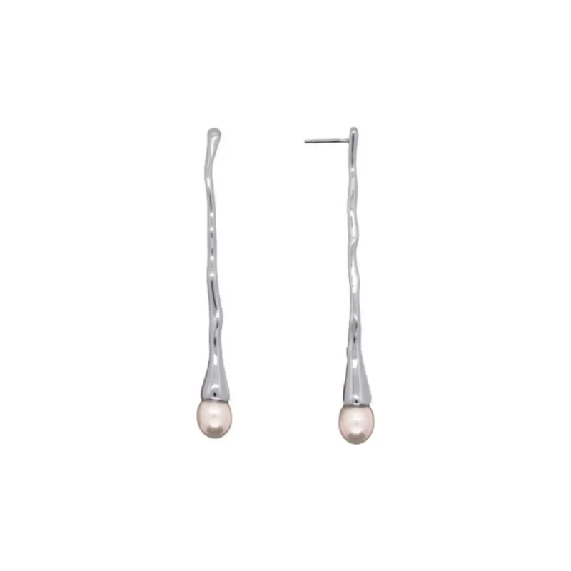 Amame 925 Sterling Silver Stud Earrings Women's Silver-0