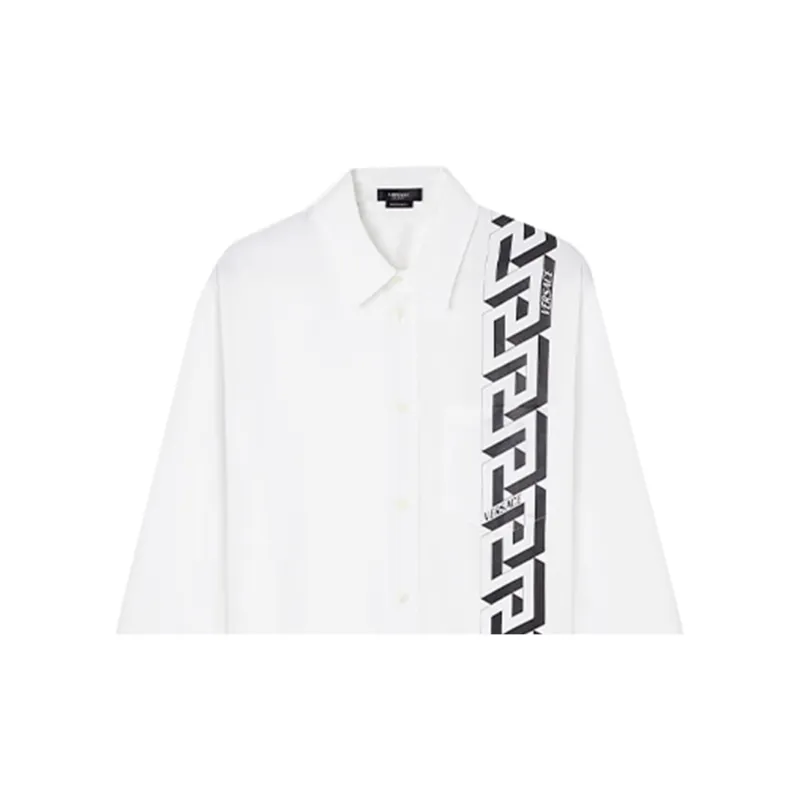 VERSACE Shirts Men White-5