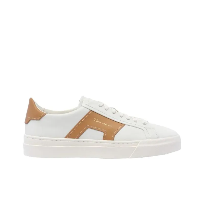 Santoni Colourblock Lace Up Sneakers-1