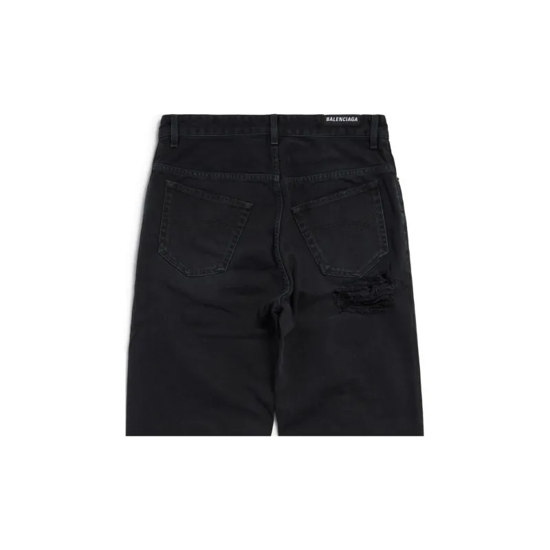 Balenciaga FW24 Jeans Regular Fit Unisex Black-4