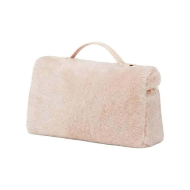 Loro Piana ExtraPocket Shearling Shoulder Bag Crossbody Bag Handbag Regular Women's Cream Honey-1