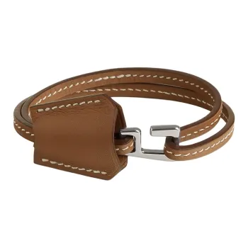 HERMES Calfskin Bracelets Men's Multicolor
