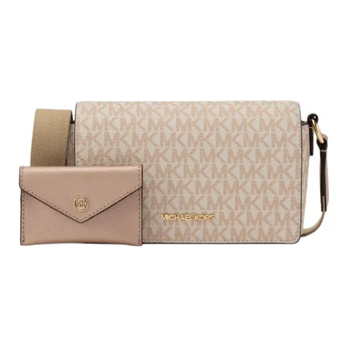 MICHAEL KORS Coated Canvas Shoulder Bag Crossbody Bag Small Size Women's Light Gold