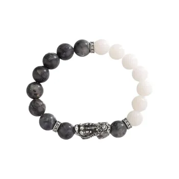 Listen To The Flowers Bloom White Jade Bodhi Bracelets Women's