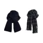 Pure Black+Black White Plaid Tone