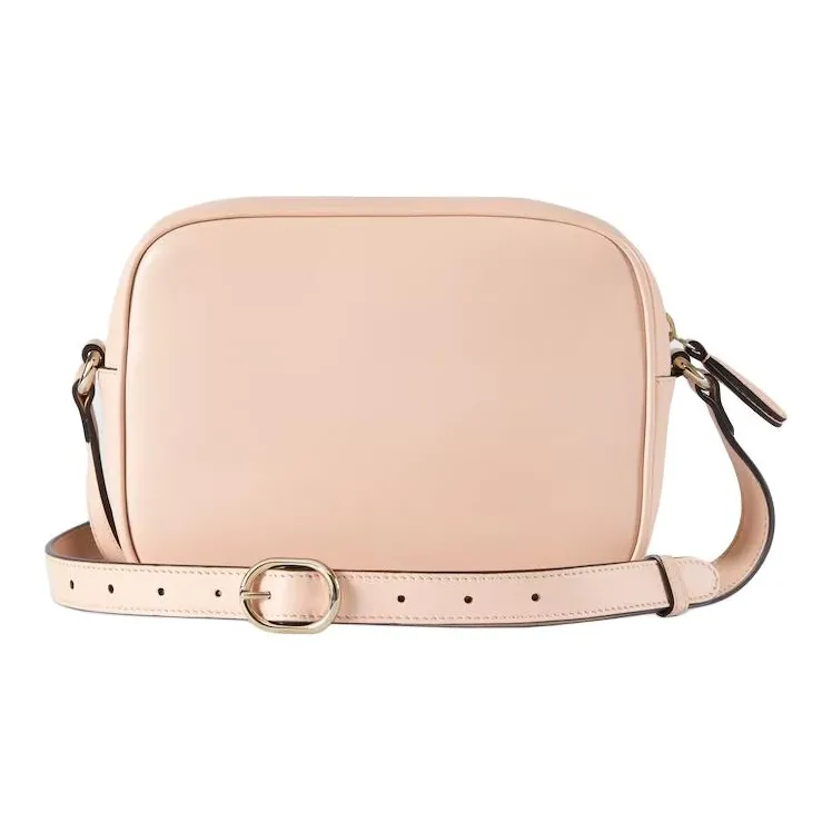GUCCI Smooth Leather Crossbody Bag, Shoulder Bag Mini Women's Light Pink-3