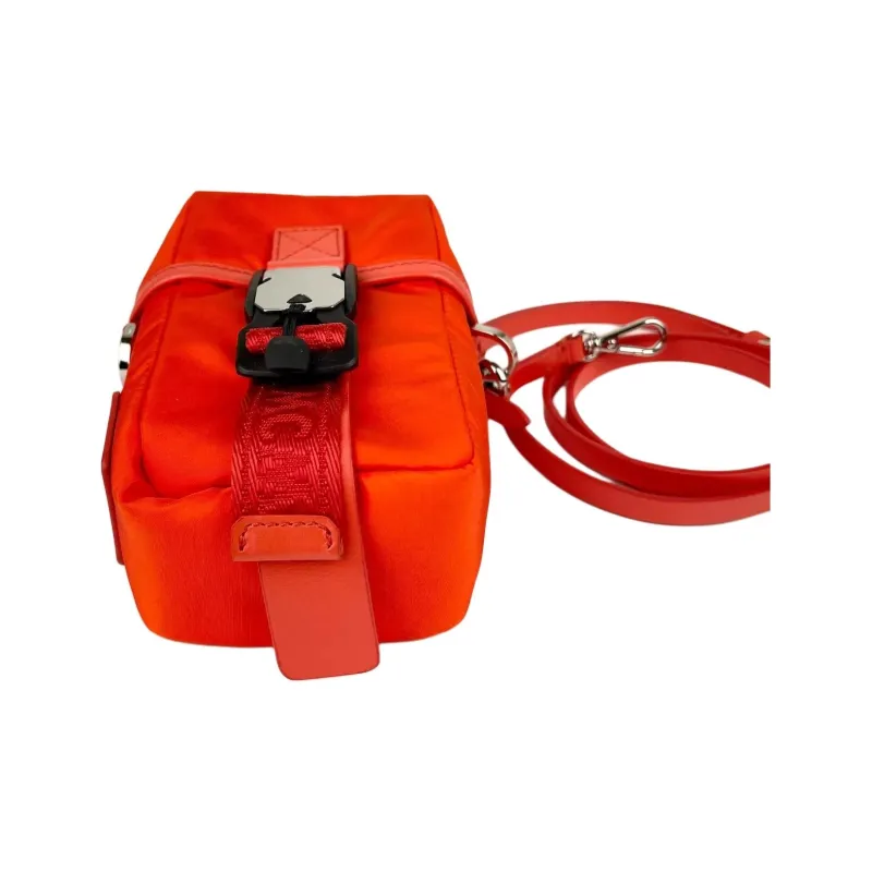 MCM Nylon Crossbody Bag, Shoulder Bag Mini Women's Orange Red-4