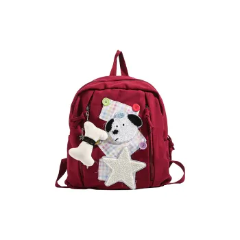 DCLOUD Fabric Backpack Women's Red/Green