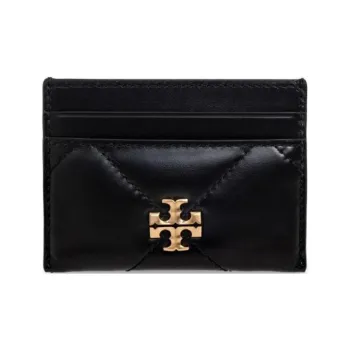 TORY BURCH Leather Card Holder Women's Black