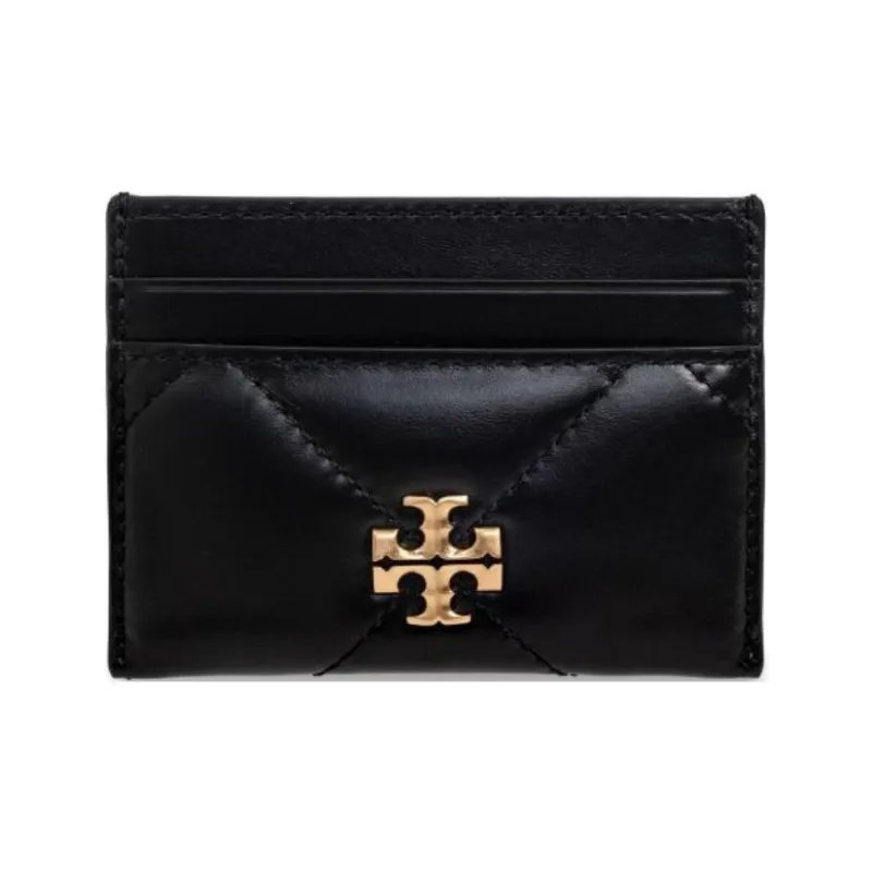 TORY BURCH Leather Card Holder Women's Black-0
