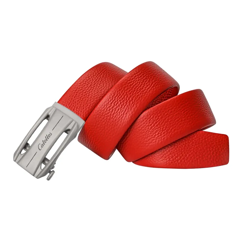 CATELLES Top Grain Cow Leather Leather Belts Men's Width  3.5cm-2